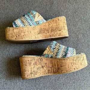 ASOS Wedge Platform Summer Wedge Sandals Size 6
